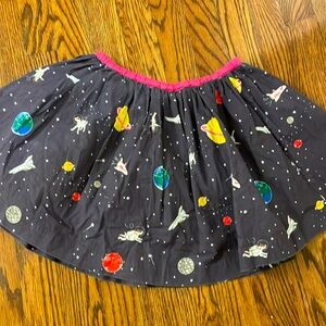 Mini Boden space skirt size 6-7